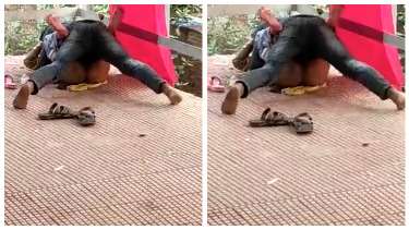 मुंबई रेलवे स्टेशन पर दिन दहाड़े रंडी चोदता ठरकी आदमी