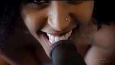 इंडियन ब्लैक ब्यूटी बेब ने चुसा बड़ा काला अफ्रीकी लौड़ा